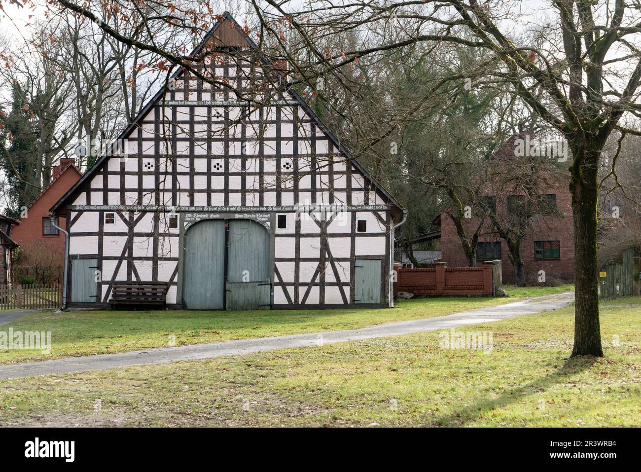 Rundlings villaggi nel distretto di Wendland LÃ¼chow-Dannenberg Foto Stock