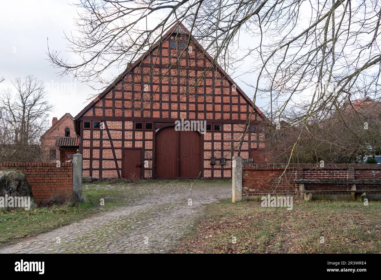 Rundlings villaggi nel distretto di Wendland LÃ¼chow-Dannenberg Foto Stock