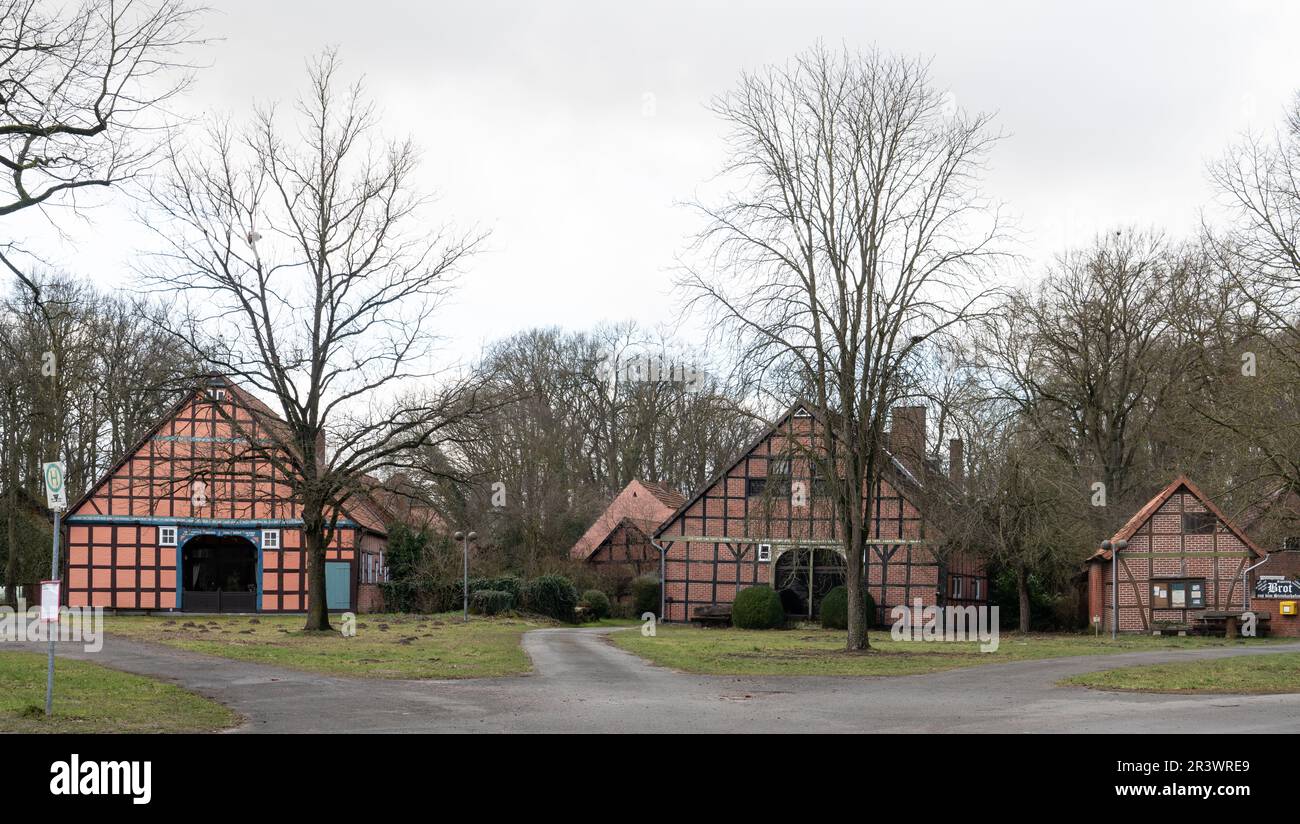 Rundlings villaggi nel distretto di Wendland LÃ¼chow-Dannenberg Foto Stock