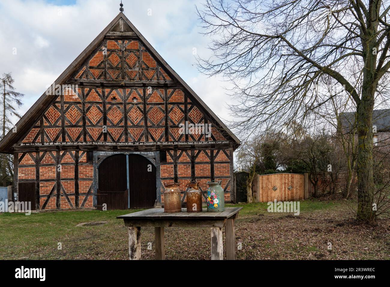 Rundlings villaggi nel distretto di Wendland LÃ¼chow-Dannenberg Foto Stock