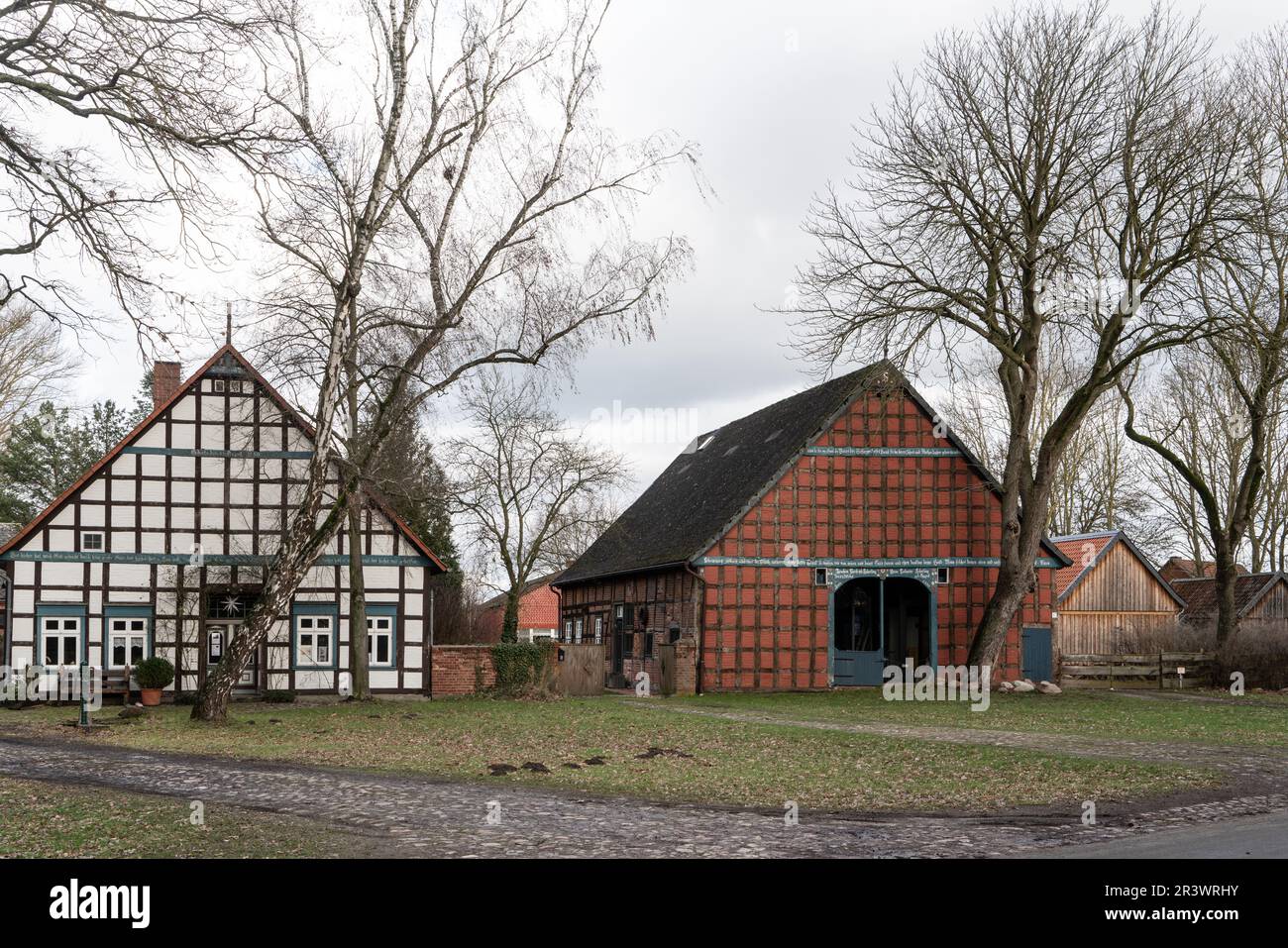Rundlings villaggi nel distretto di Wendland LÃ¼chow-Dannenberg Foto Stock