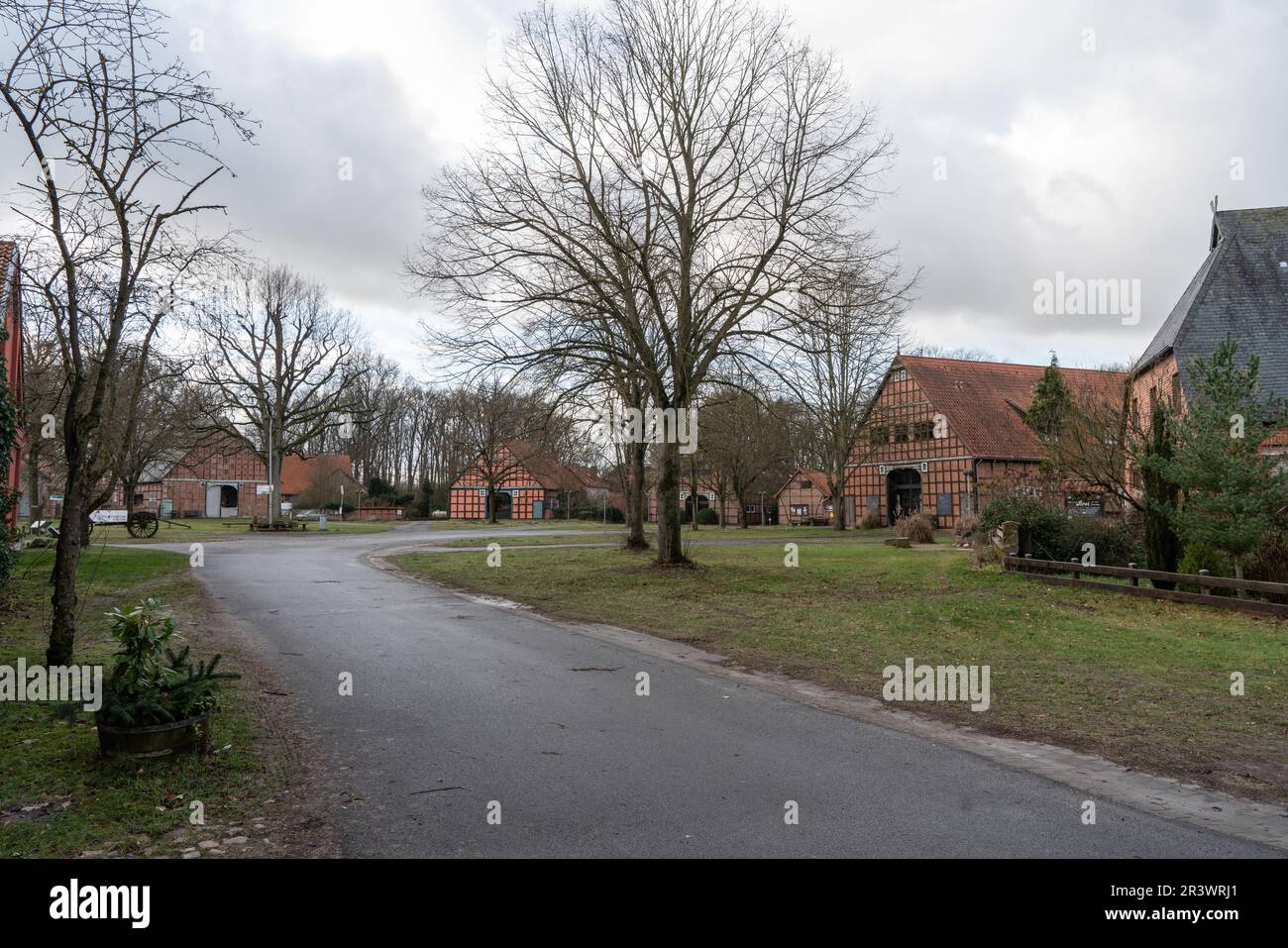 Rundlings villaggi nel distretto di Wendland LÃ¼chow-Dannenberg Foto Stock