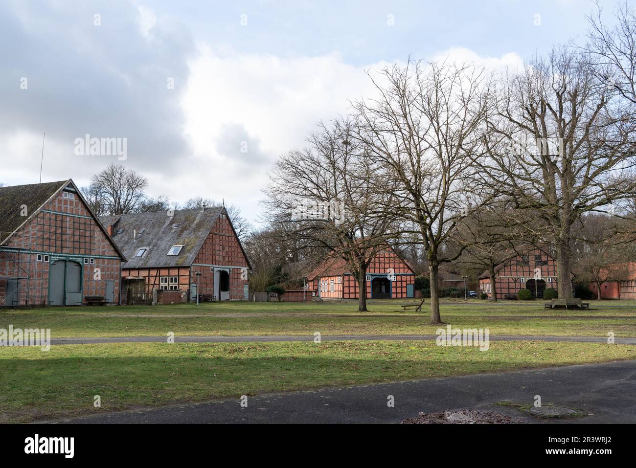 Rundlings villaggi nel distretto di Wendland LÃ¼chow-Dannenberg Foto Stock