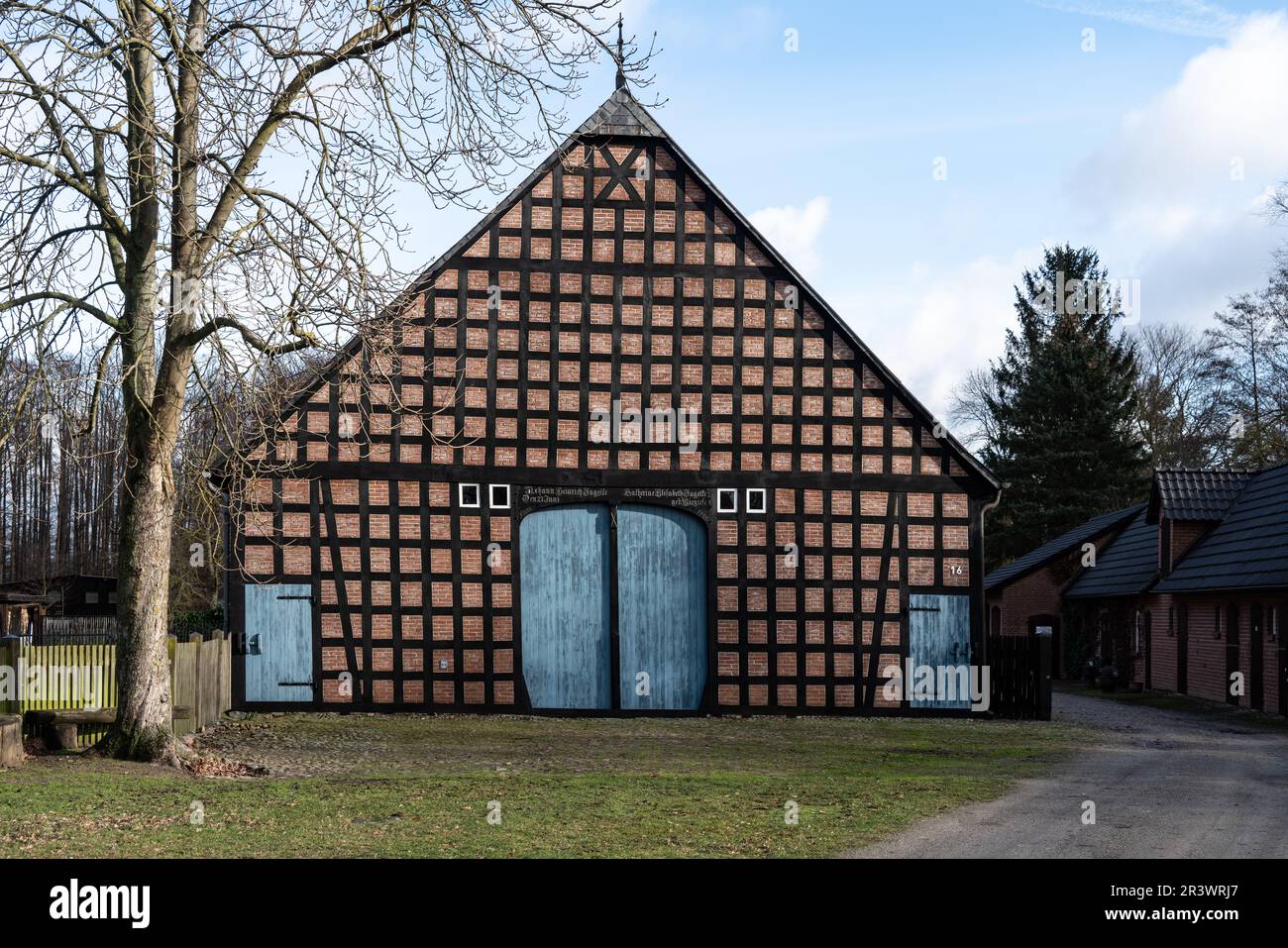 Rundlings villaggi nel distretto di Wendland LÃ¼chow-Dannenberg Foto Stock