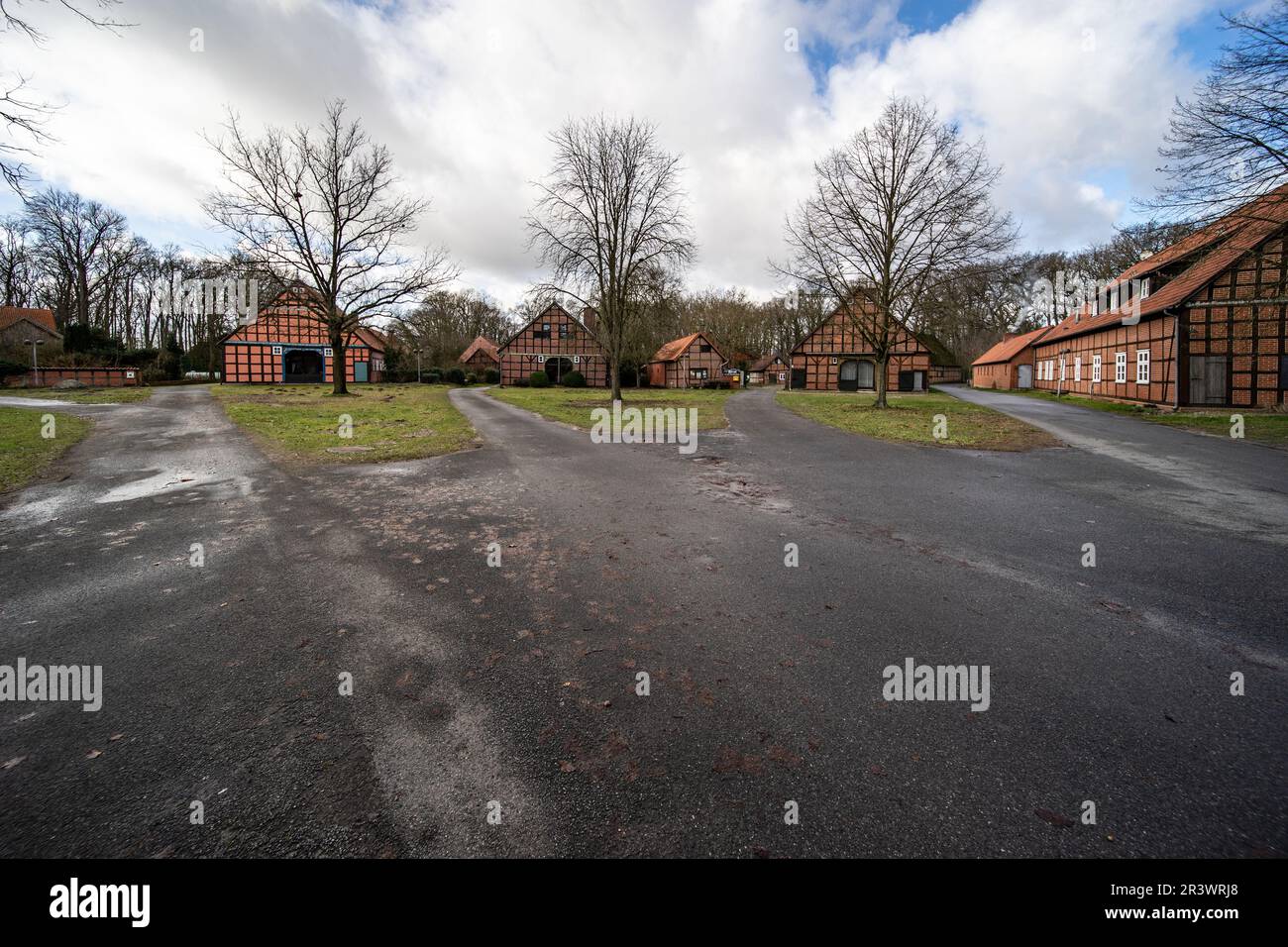 Rundlings villaggi nel distretto di Wendland LÃ¼chow-Dannenberg Foto Stock