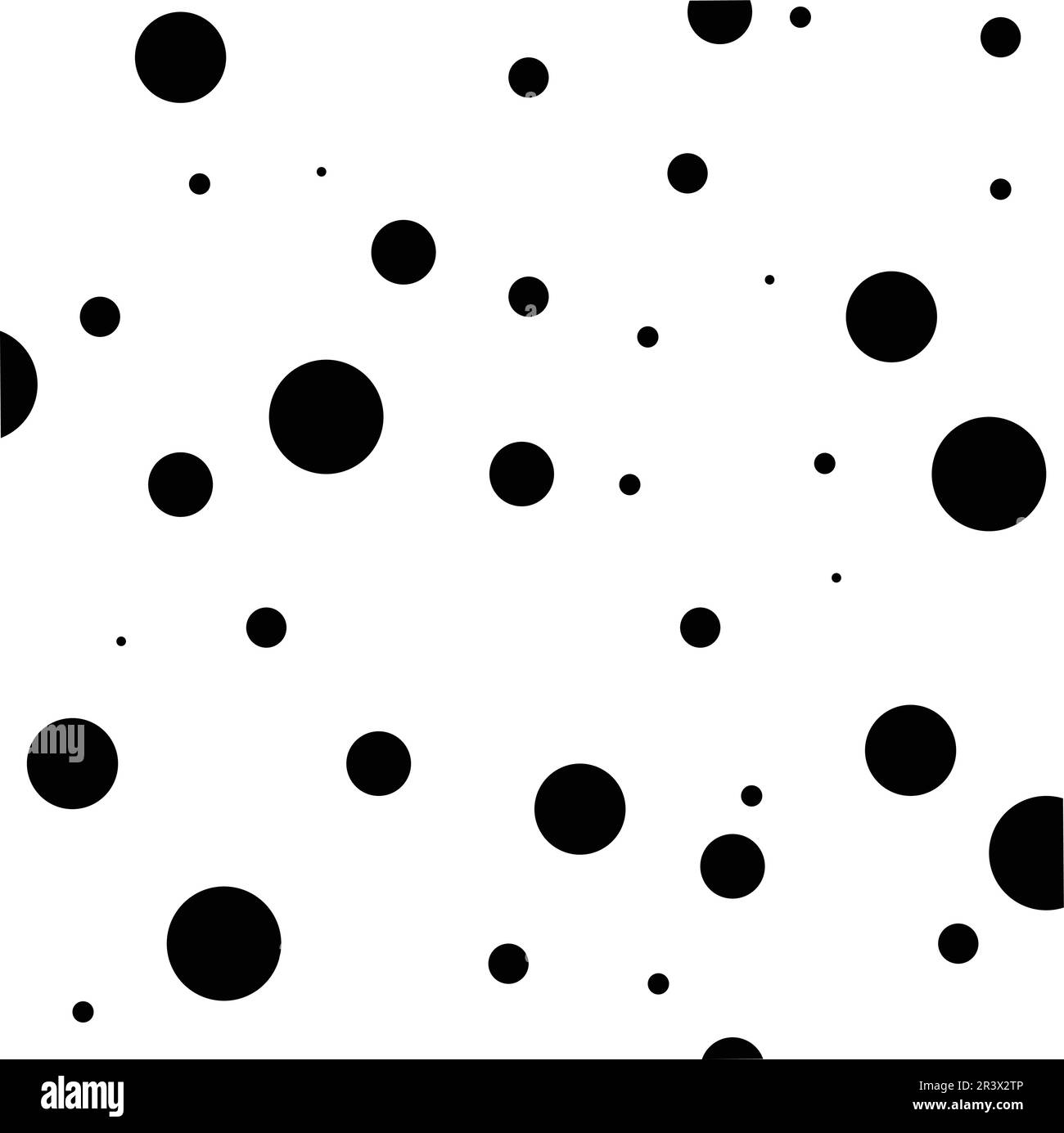 layout vettoriale con forma circolare. design decorativo a pois polka in stile astratto Illustrazione Vettoriale