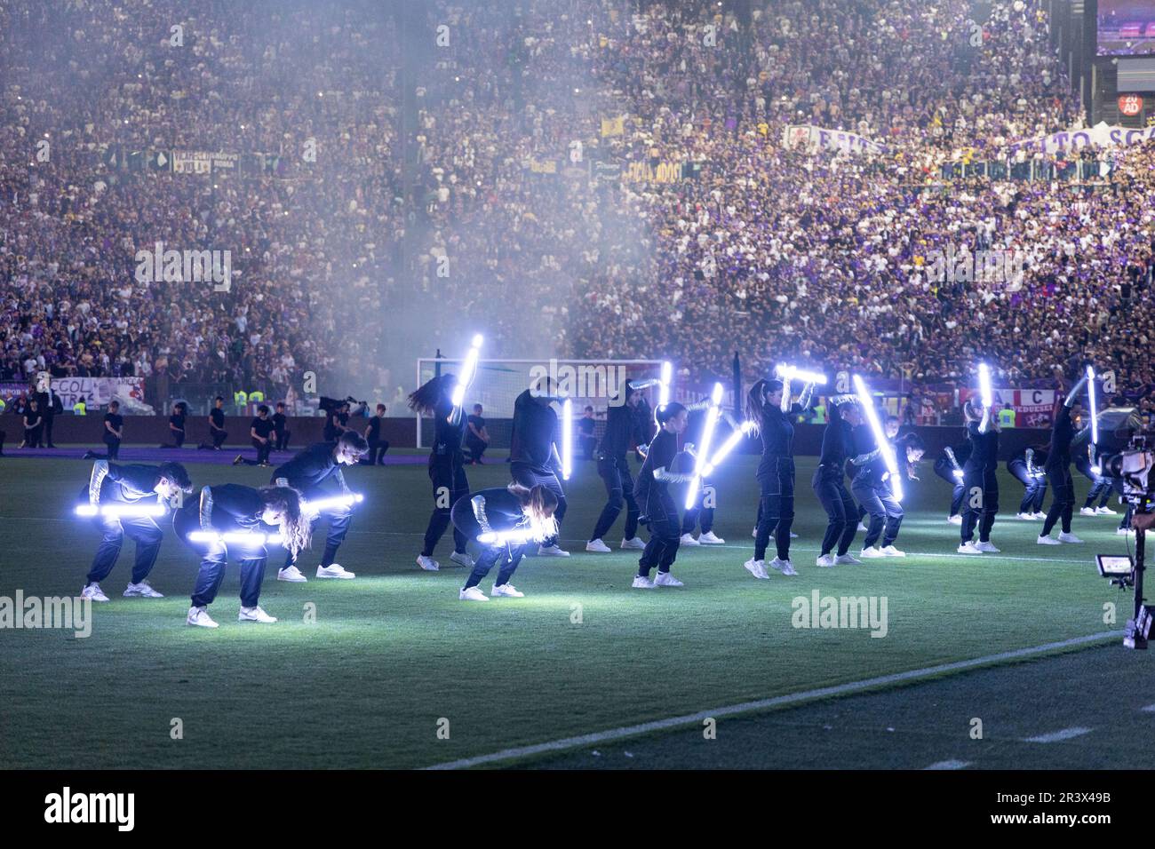 Roma, Italia - Maggio 24 2023 - Fiorentina vs f.c. Finale Internazionale Coppa Italia - cerimonia di apertura finale coppa italia Credit: Kines Milano/Alamy Live News Foto Stock