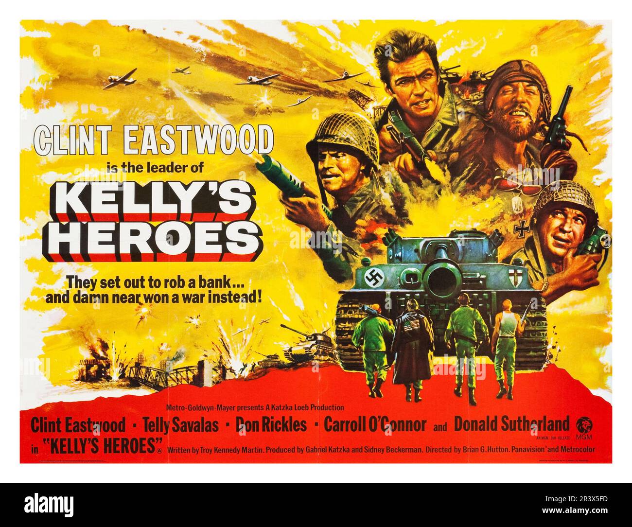 KELLY'S HEROES (1970), DIRETTO DA BRIAN G. HUTTON. Credito: M.G.M. / Album Foto Stock