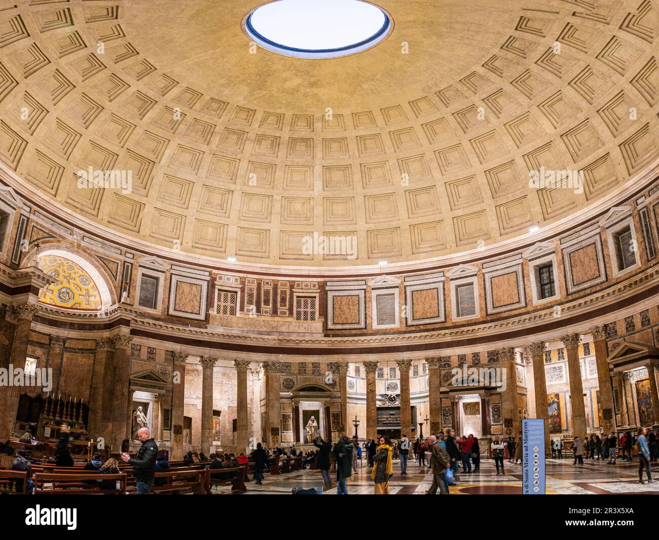 Pantheon di Agrippa, 126 a.C. Roma, Lazio, Italia. Foto Stock