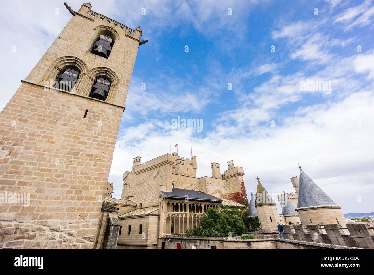 Castillo palacio de Olite,Comunidad Foral de Navarra, Spagna. Foto Stock