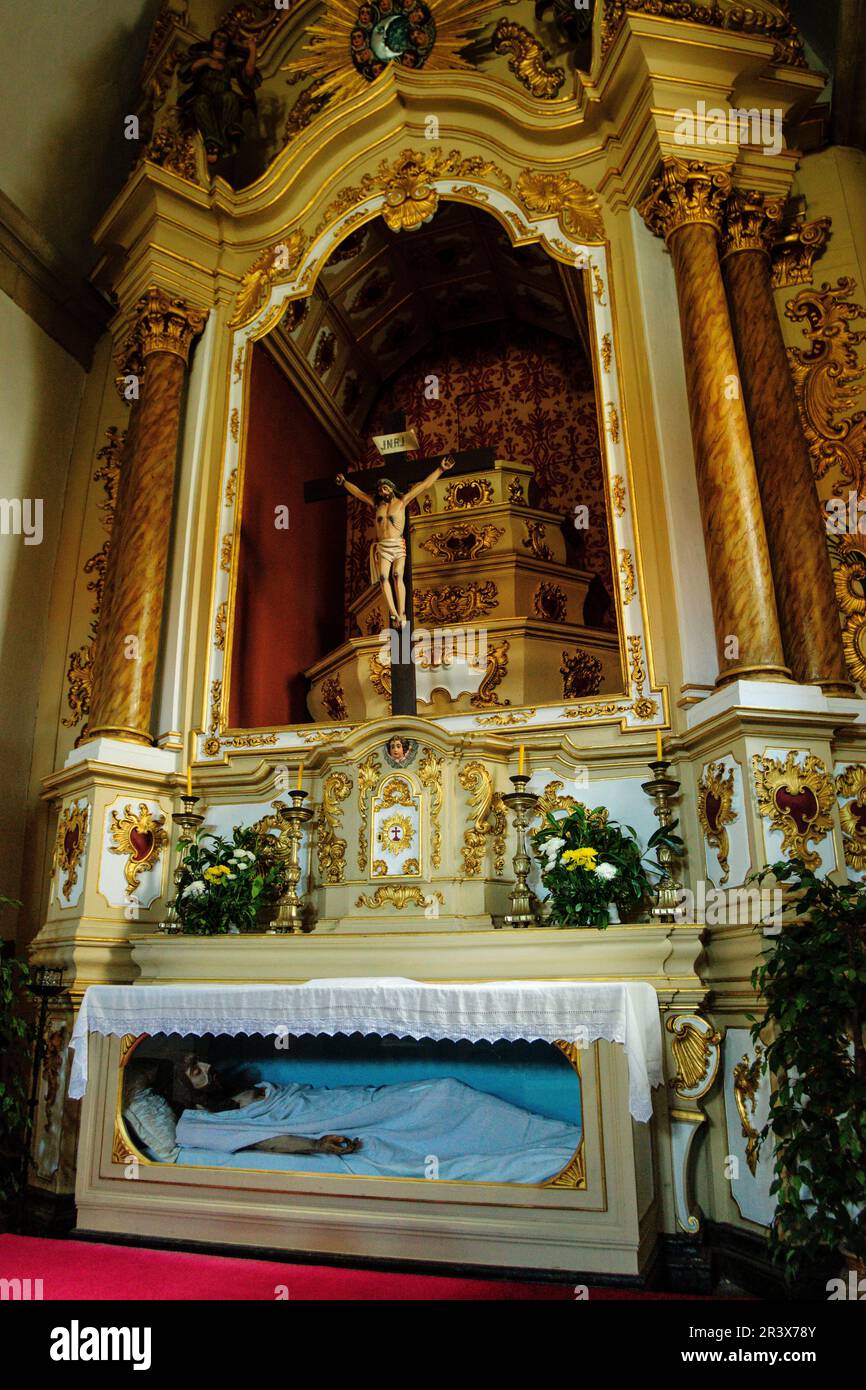 La Iglesia de la misericordia,siglo XVIII,Gouveia,Serra da Estrela, Beira Alta, Portogallo, Europa. Foto Stock