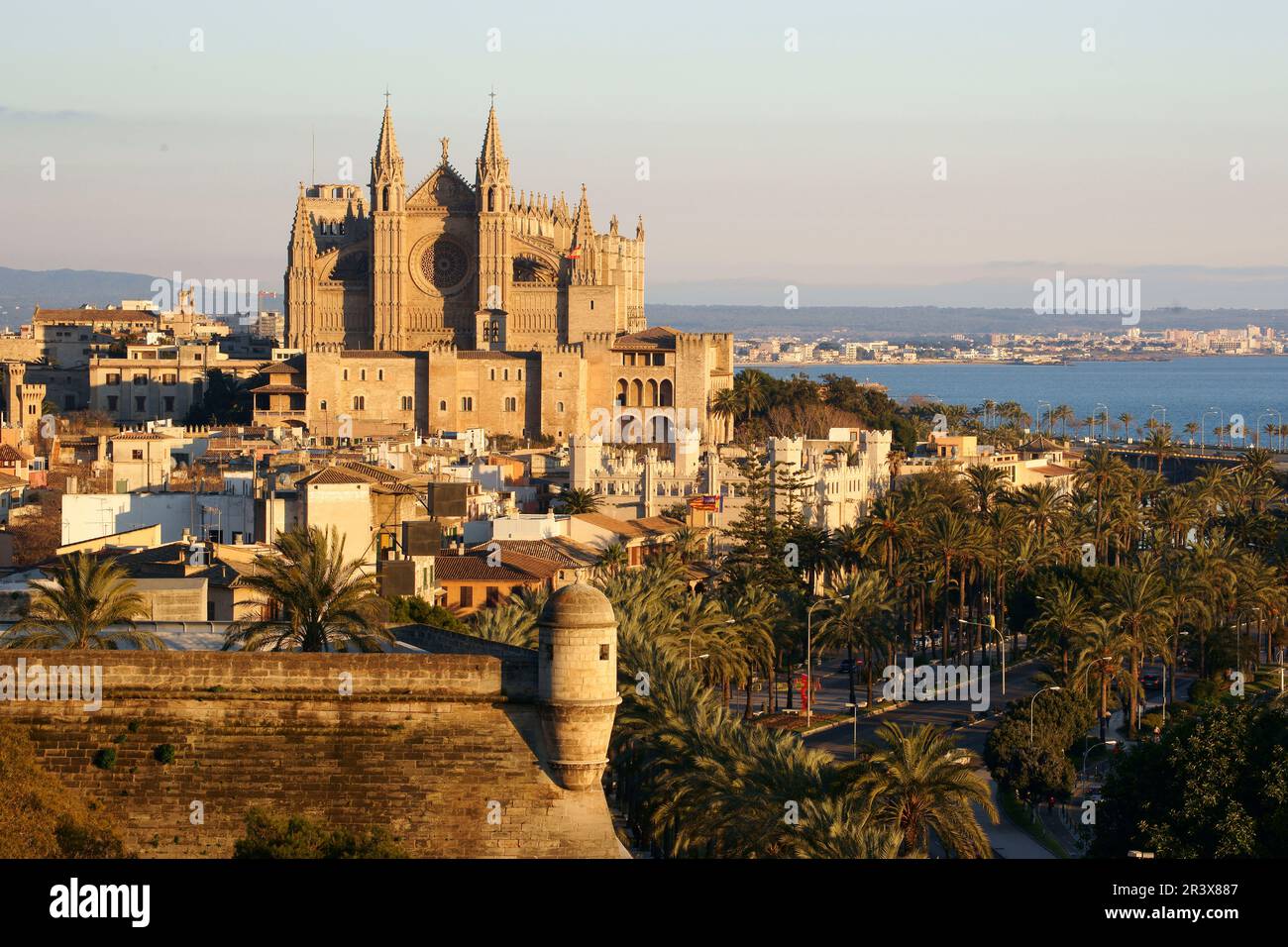 Catedral de Mallorca (s. XIII-s.XX).Palma.Mallorca.Islas Baleares. España. Foto Stock