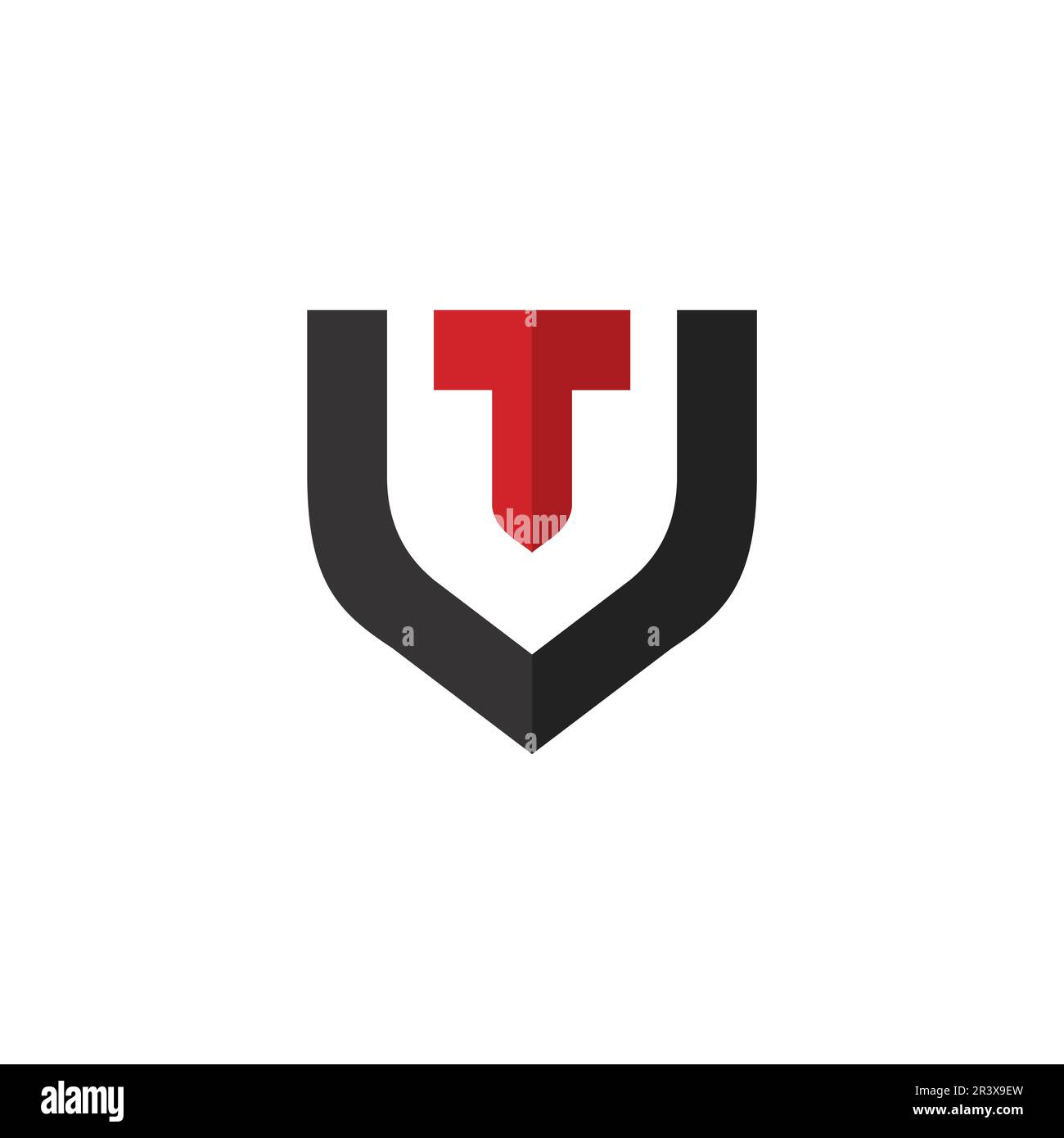 VT Logo Simple Design adatto a tutti i logo aziendali Illustrazione Vettoriale