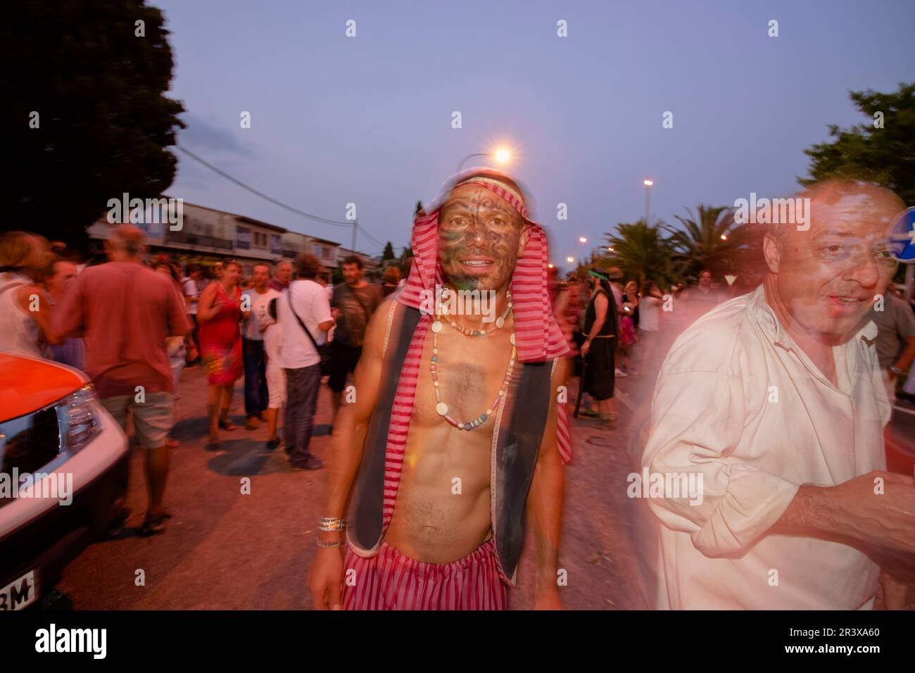 Moros Y Cristianos. Pollença.Sierra de Tramuntana.Mallorca.Islas Baleares. España. Foto Stock