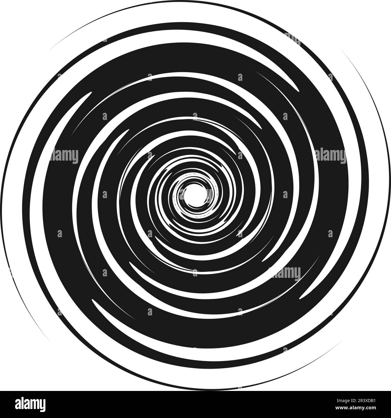 disegno di illustrazione vettoriale con icona a cerchio ipnotista Illustrazione Vettoriale