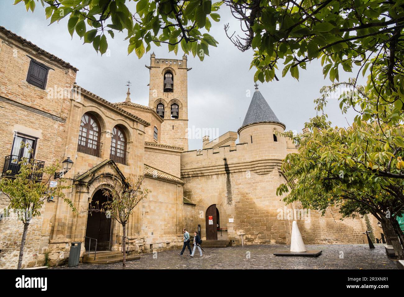 Castillo palacio de Olite,Comunidad Foral de Navarra, Spagna. Foto Stock