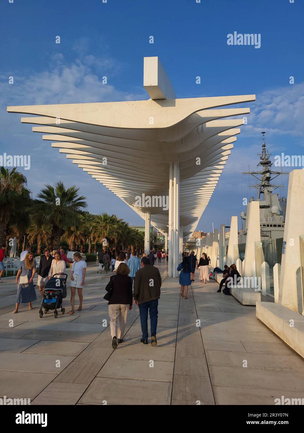 Muelle Dos, porto di Málaga, Spagna. Foto Stock