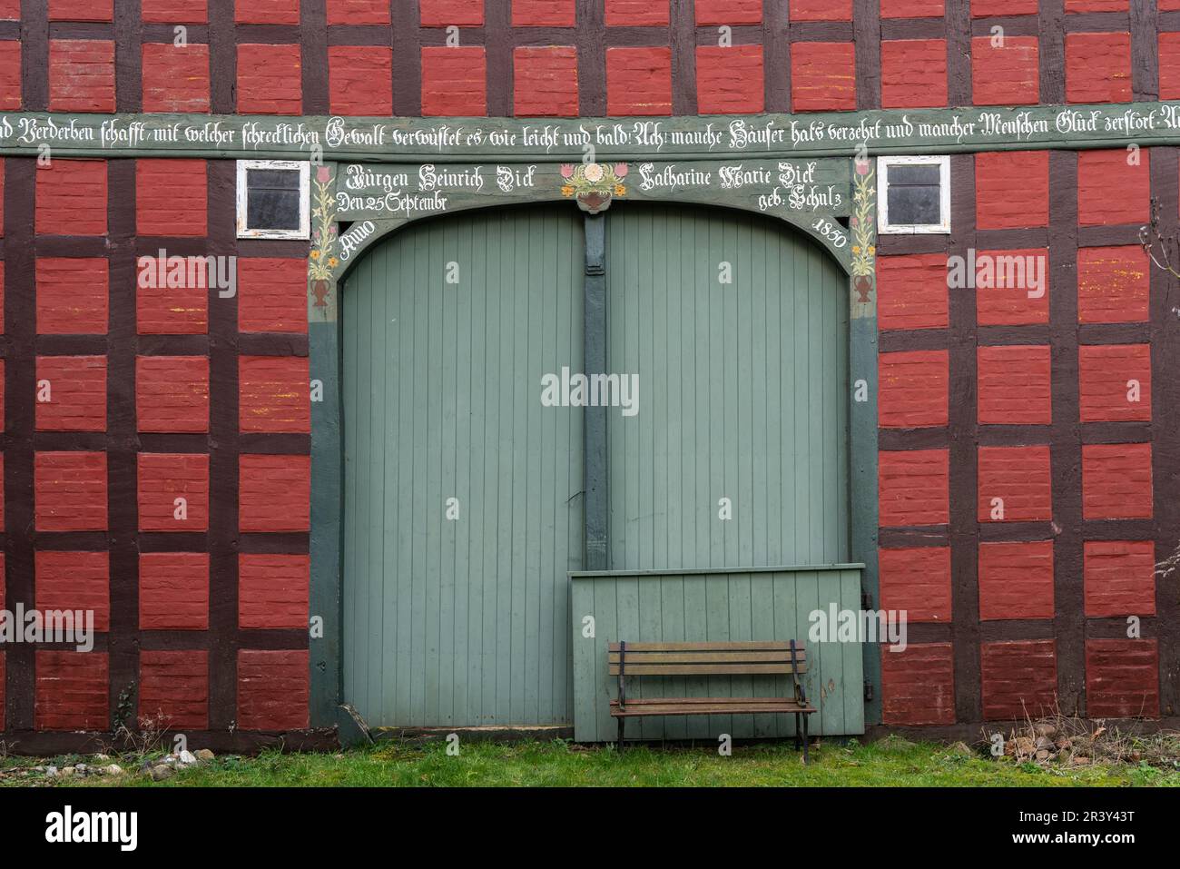 Rundlings villaggi nel distretto di Wendland LÃ¼chow-Dannenberg Foto Stock