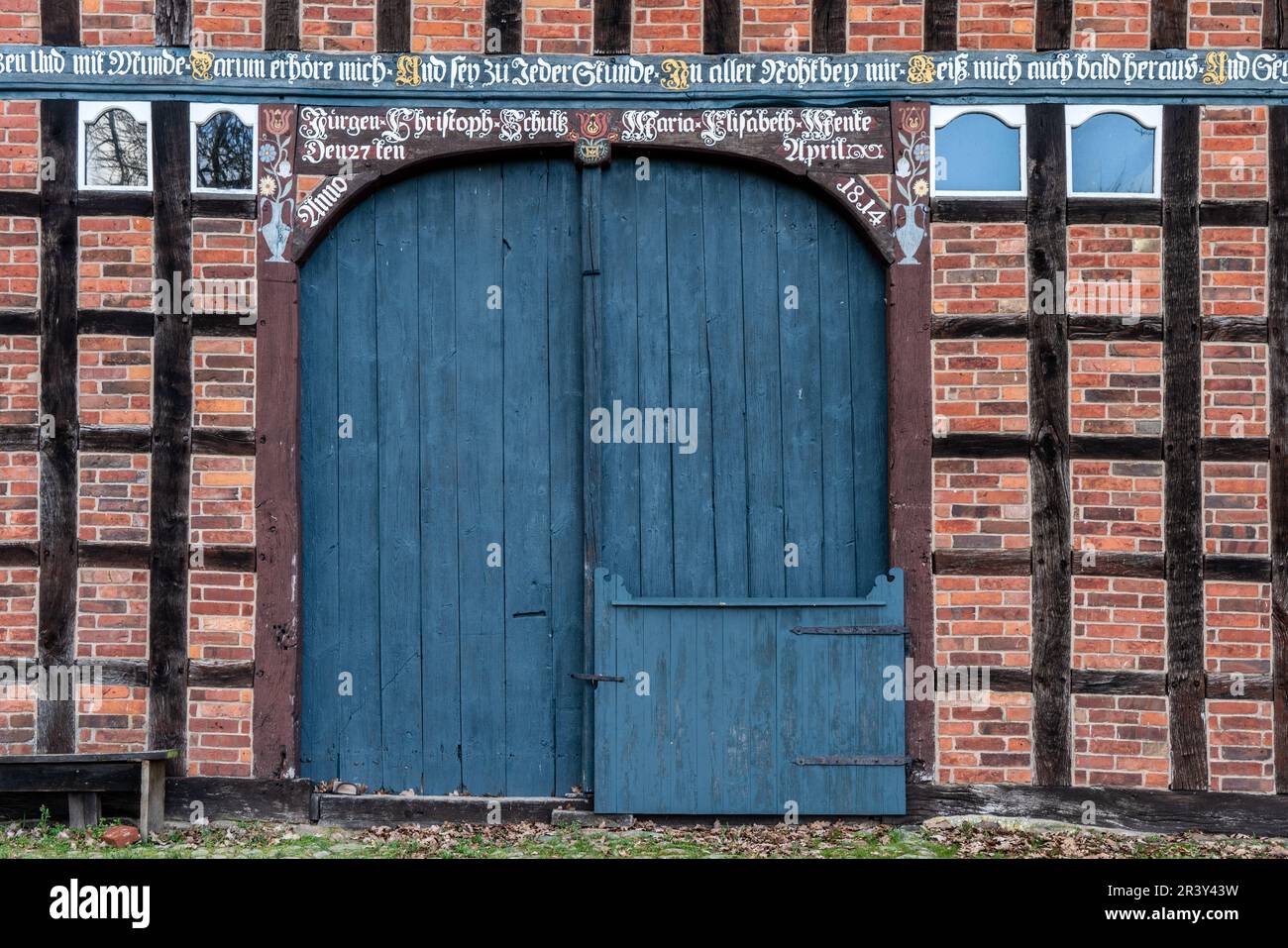 Rundlings villaggi nel distretto di Wendland LÃ¼chow-Dannenberg Foto Stock