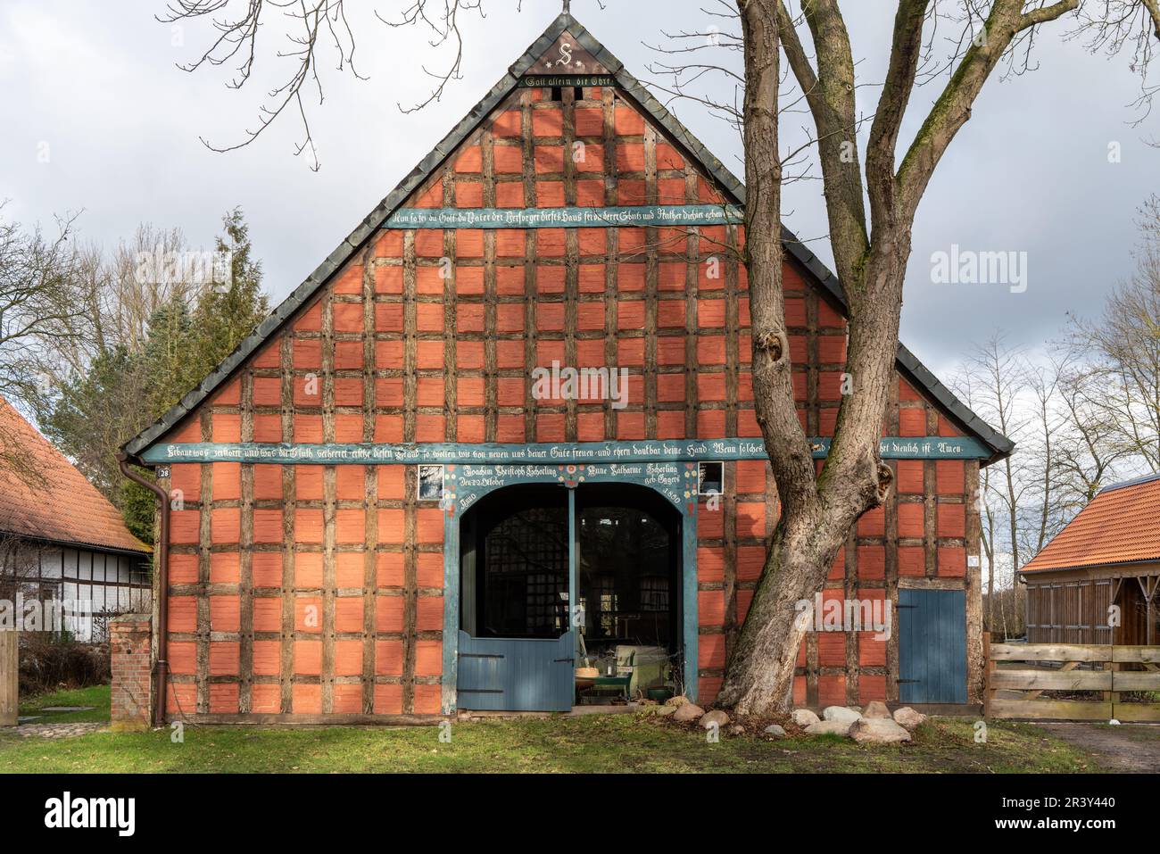 Rundlings villaggi nel distretto di Wendland LÃ¼chow-Dannenberg Foto Stock