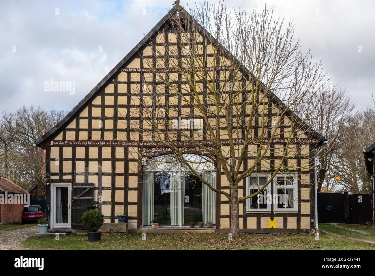 Rundlings villaggi nel distretto di Wendland LÃ¼chow-Dannenberg Foto Stock