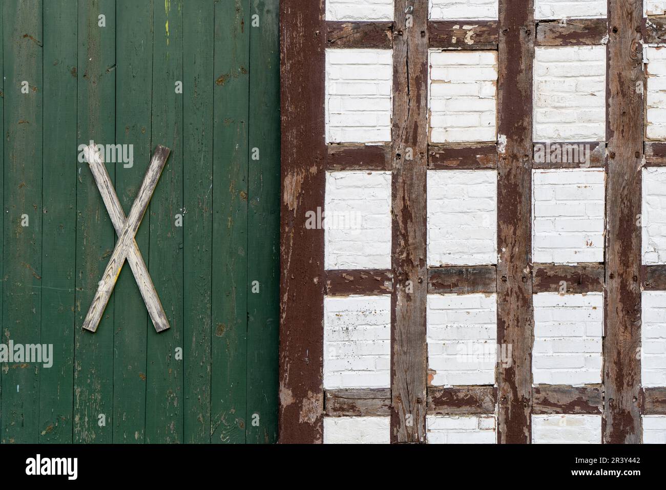 Rundlings villaggi nel distretto di Wendland LÃ¼chow-Dannenberg Foto Stock