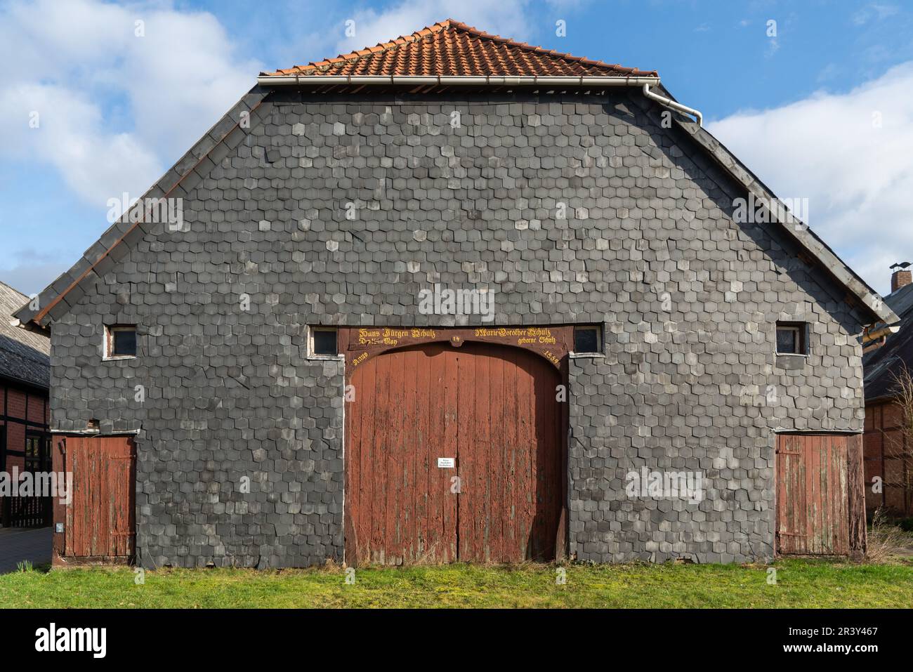 Rundlings villaggi nel distretto di Wendland LÃ¼chow-Dannenberg Foto Stock