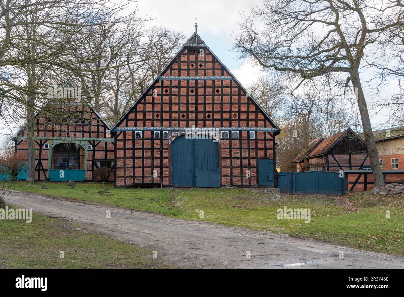 Rundlings villaggi nel distretto di Wendland LÃ¼chow-Dannenberg Foto Stock