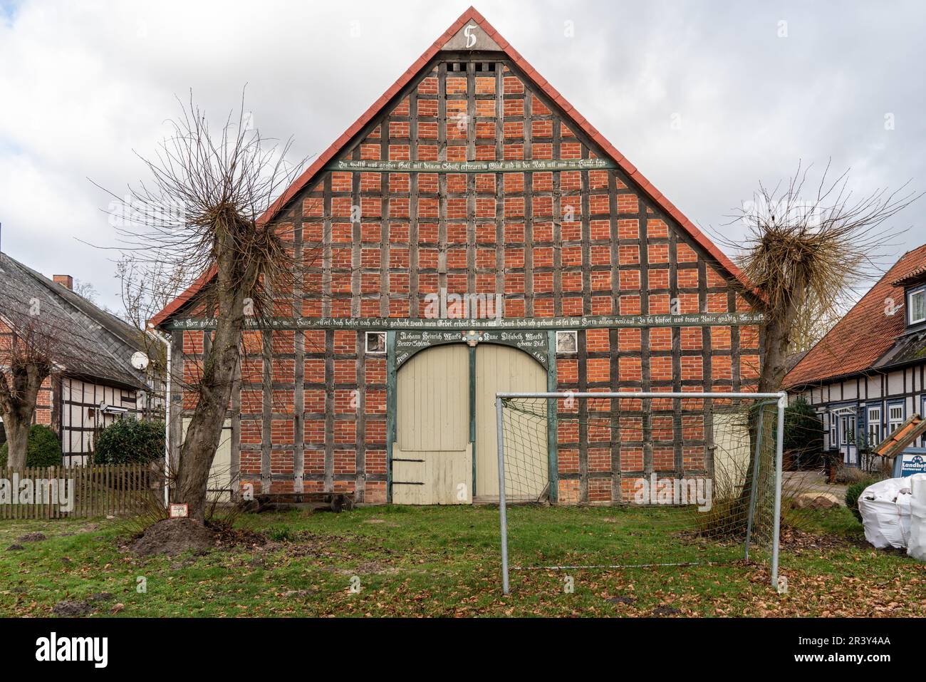Rundlings villaggi nel distretto di Wendland LÃ¼chow-Dannenberg Foto Stock