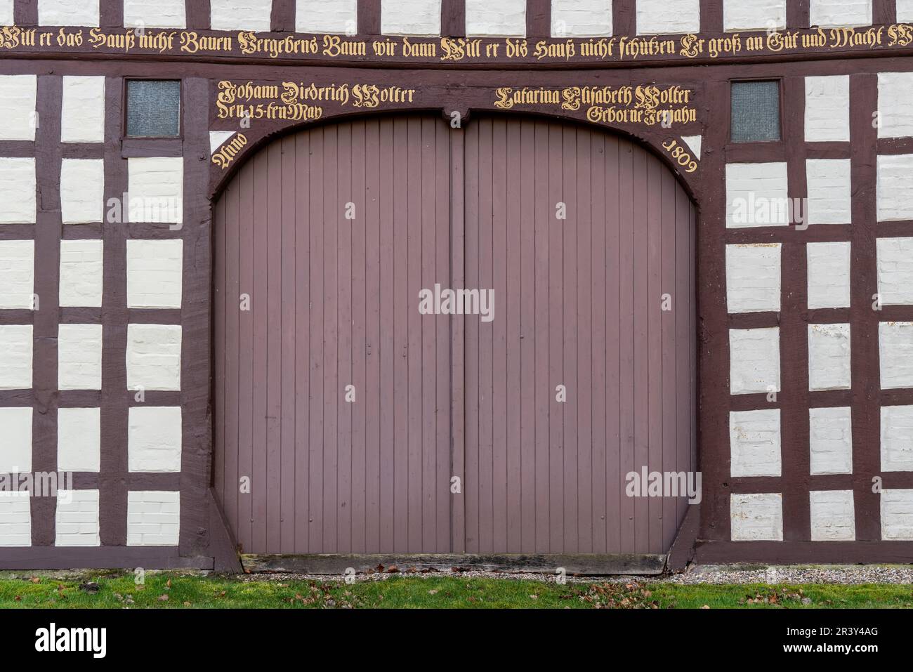 Rundlings villaggi nel distretto di Wendland LÃ¼chow-Dannenberg Foto Stock