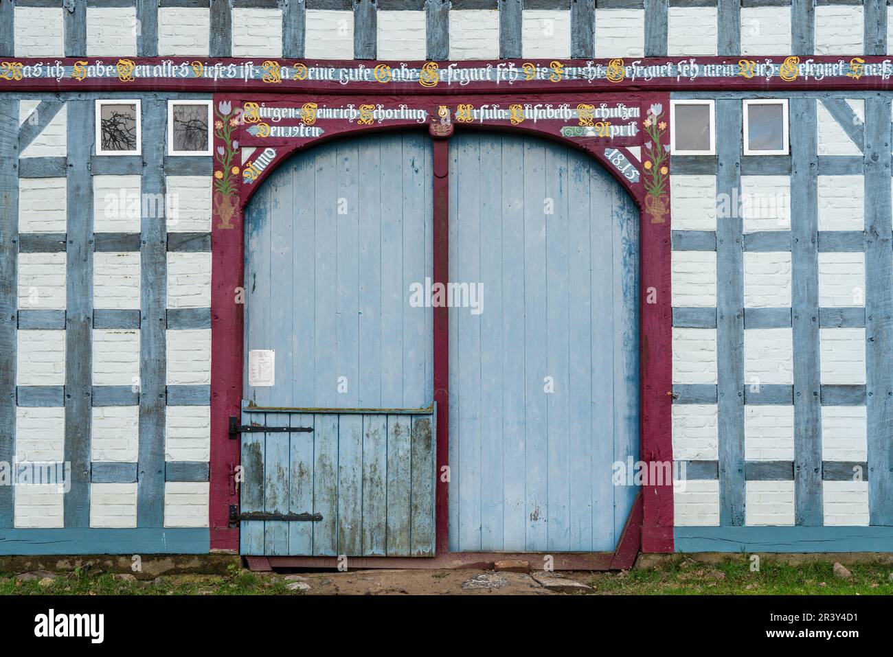 Rundlings villaggi nel distretto di Wendland LÃ¼chow-Dannenberg Foto Stock