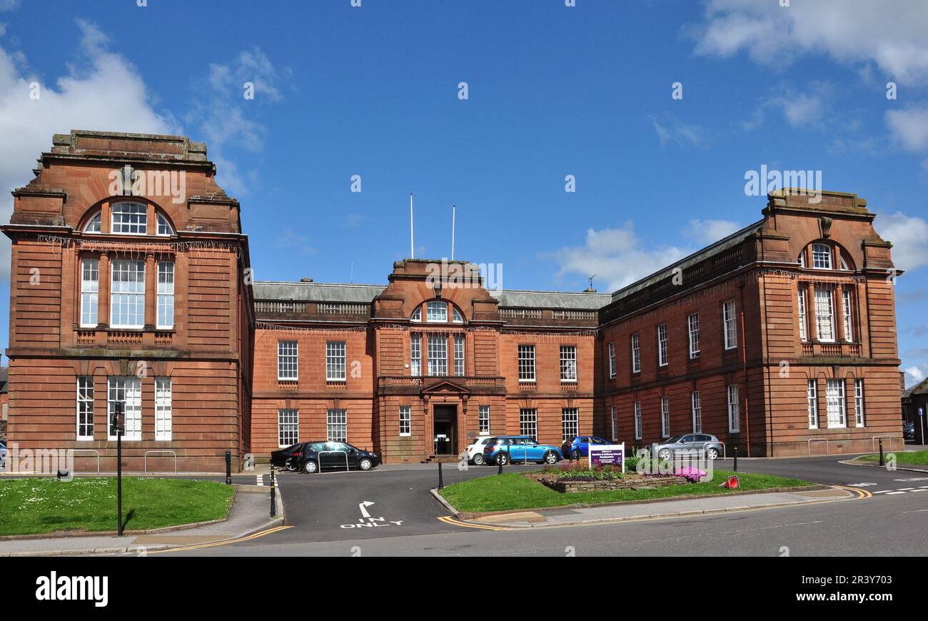 Dumfries e Galloway Council Headquarters, English Street, Dumfries, Dumfries e Galloway, Scozia, REGNO UNITO Foto Stock