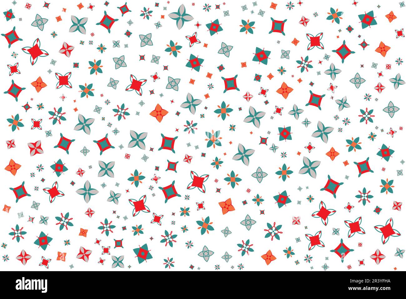 Set di forme geometriche della trama vettoriale senza cuciture. Astratto STILE ARCHITETTONICO colorazione sfondo in bei colori. Texture mosaico Illustrazione Vettoriale