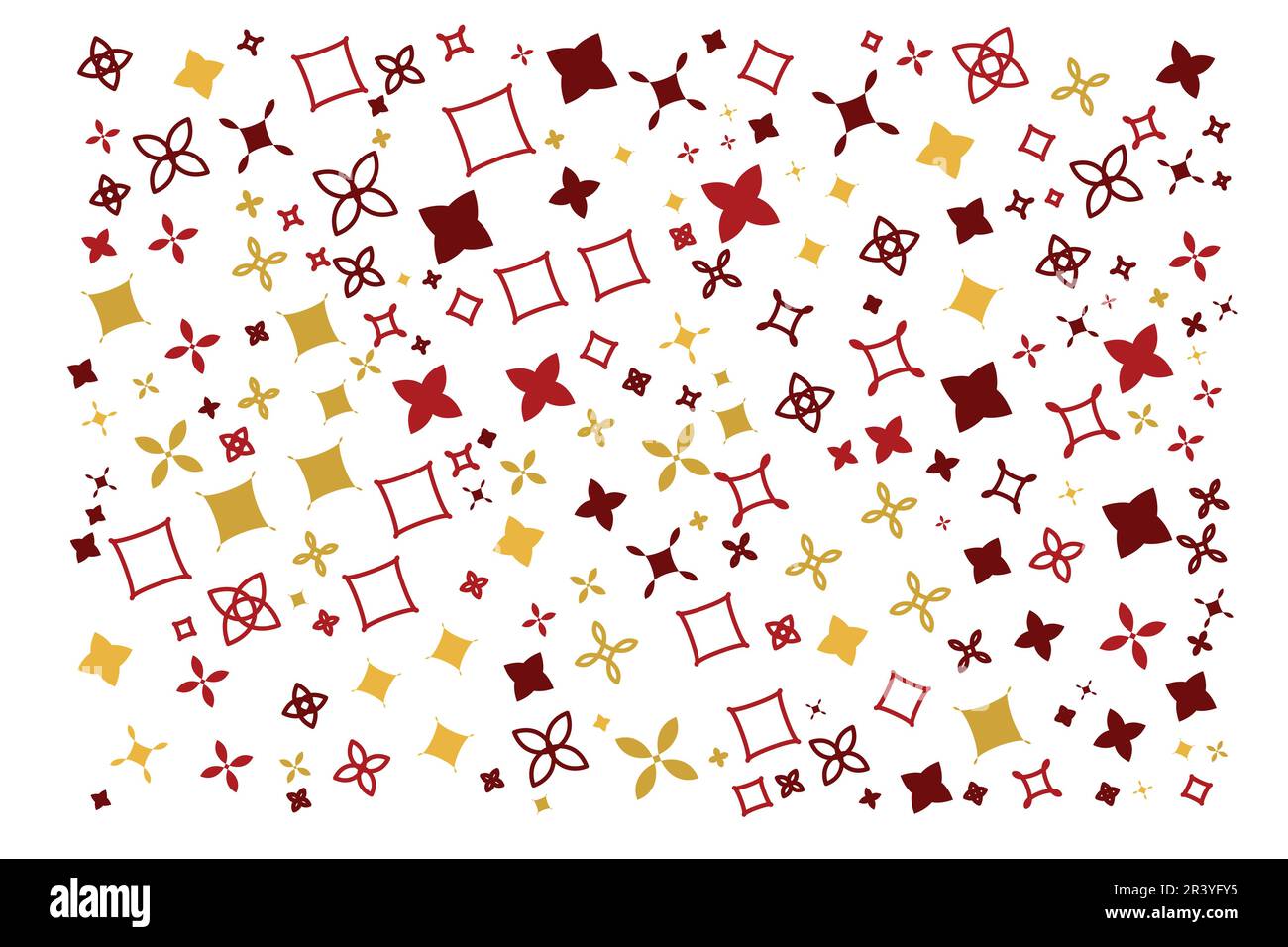 Set di forme geometriche della trama vettoriale senza cuciture. Astratto STILE ARCHITETTONICO colorazione sfondo in bei colori. Texture mosaico Illustrazione Vettoriale