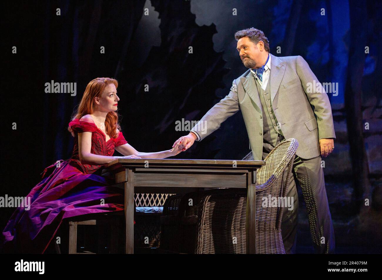 Laura Pitt-Pulford (Rose Vibert), Michael Ball (Sir George Dillingham) in AFACTS OF LOVE al Lyric Theatre, Londra W1 25/05/2023 music & book di Andrew Lloyd Webber testi: Don Black & Charles Hart design: John McFarlane lighting: Jon Clark coreografia: Denni Sayers regista: Jonathan Kent Foto Stock