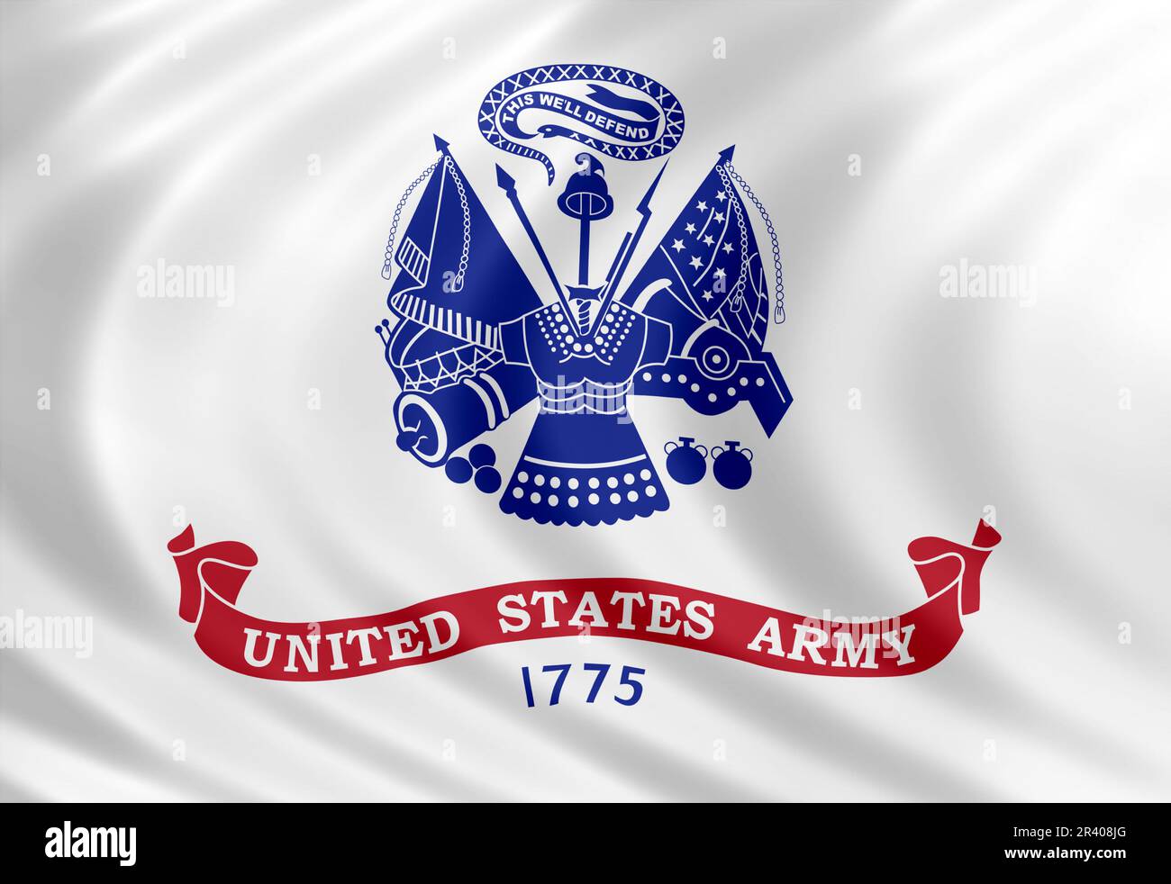 Bandiera dell'esercito degli Stati Uniti Foto Stock
