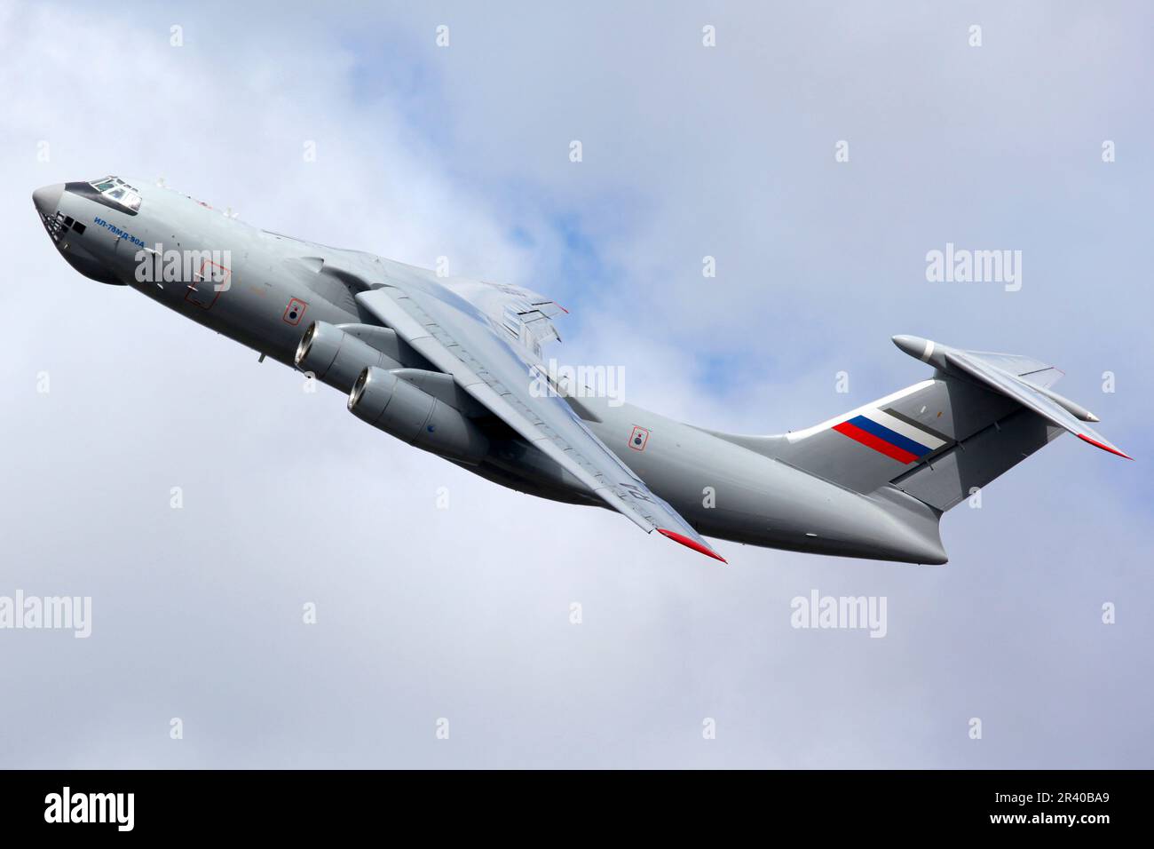 Un aereo di trasporto il-76MD-90 dell'aeronautica russa. Foto Stock