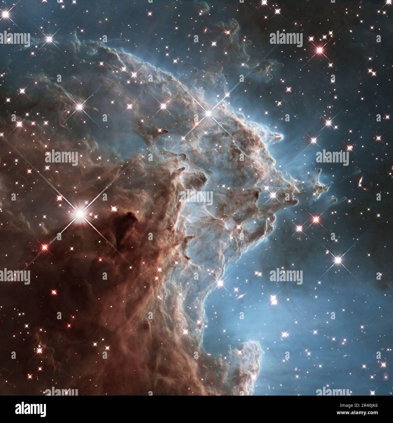 Regione di Starforming NGC 2174, la testa di scimmia Nebula. Foto Stock