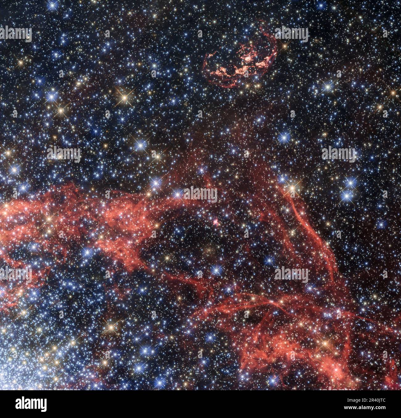Cerca Stellar Survivor di un'esplosione di Supernova Foto Stock