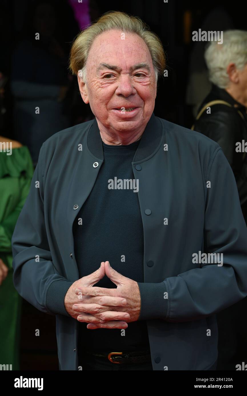 Londra, Inghilterra, Regno Unito. 25th maggio, 2023. Andrew Lloyd Webber partecipa alla serata di apertura di Love, Lyric Theatre, Londra, Regno Unito. Credit: Vedi li/Picture Capital/Alamy Live News Foto Stock