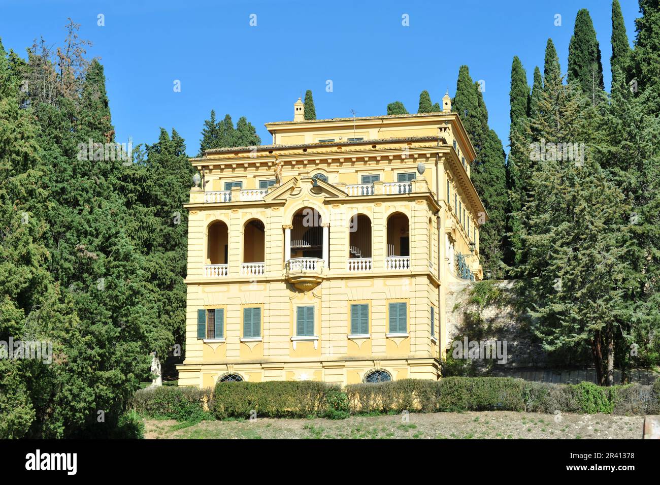 Villa Fidelia o Costanzi a Spello Foto Stock