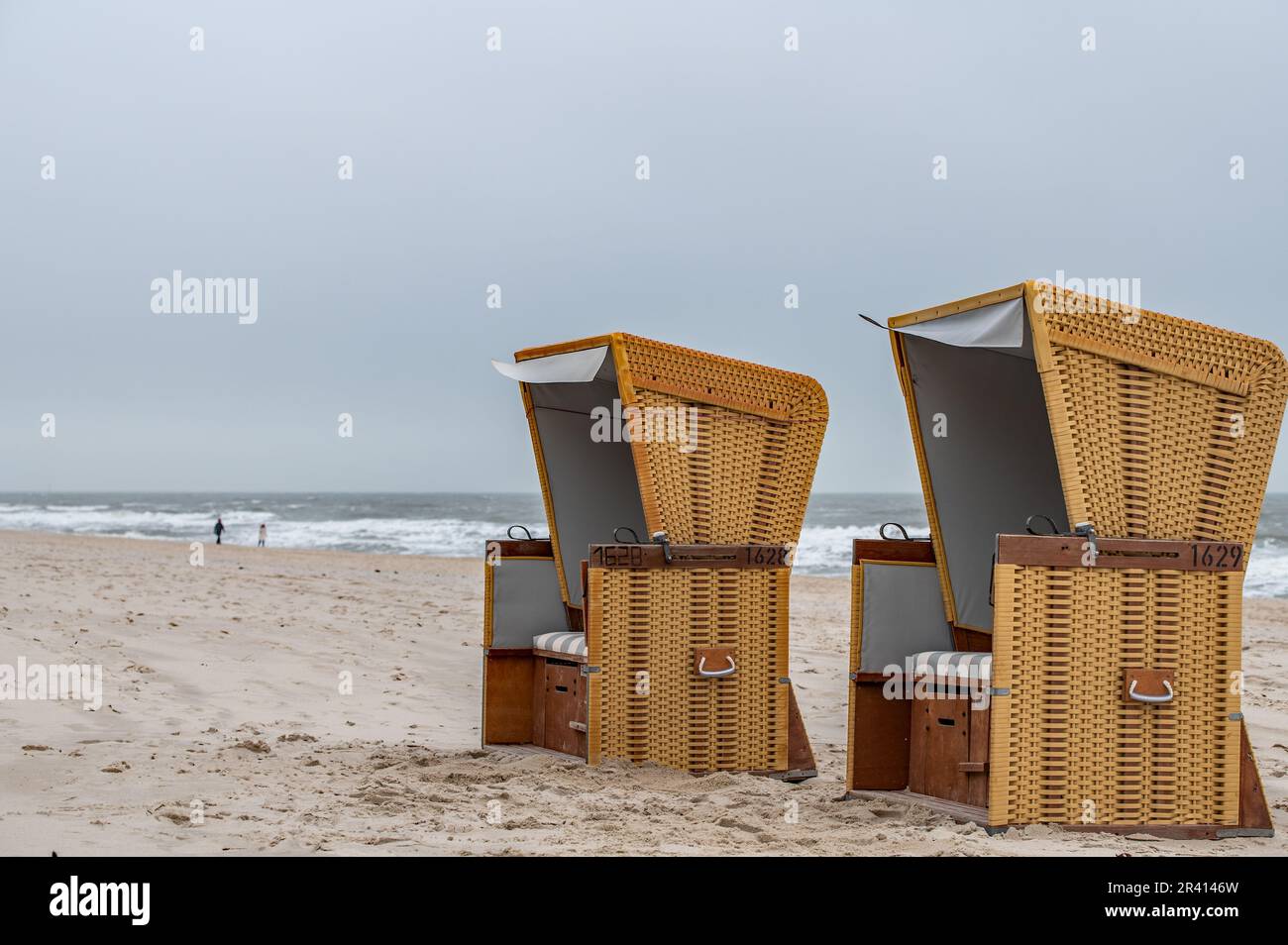Sedie da spiaggia Foto Stock