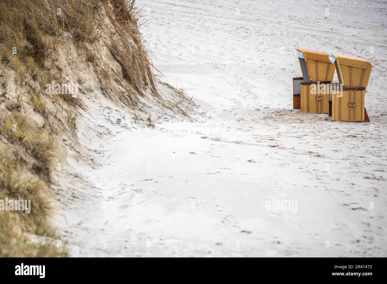 Sedie da spiaggia Foto Stock