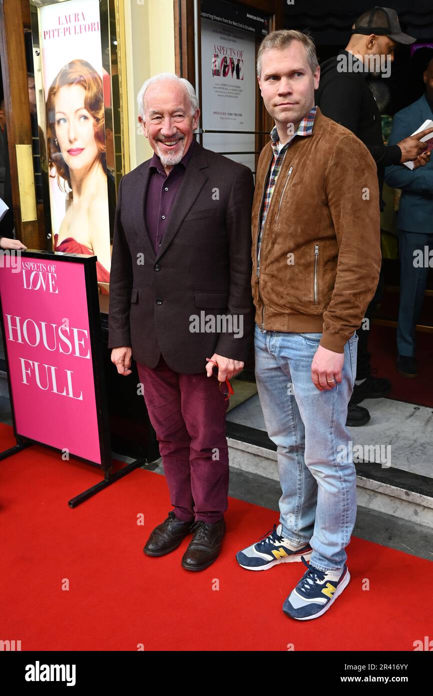 Londra, Inghilterra, Regno Unito. 25th maggio, 2023. Simon Allow, Sebastian Fox partecipa alla serata di apertura aspetti di Love, Lyric Theatre, Londra, Regno Unito. Credit: Vedi li/Picture Capital/Alamy Live News Foto Stock