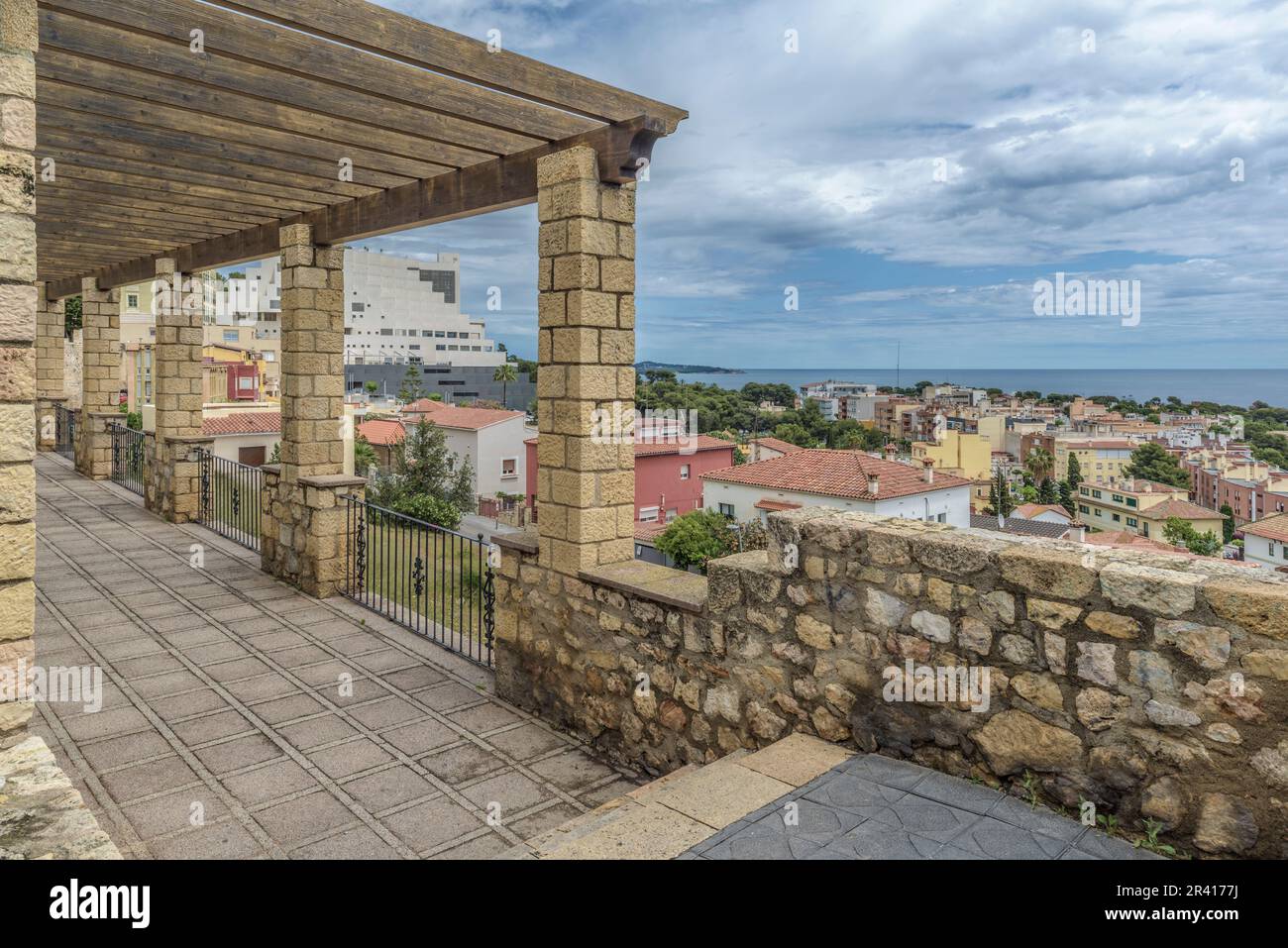 Mirador en los Jardines de San Antonio, Tarragona, comunità autonoma della Catalogna, Spagna, Europa Foto Stock