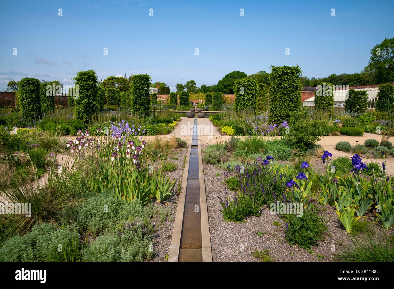 The Paradise Garden a fine maggio a RHS Bridgewater, Greater Manchester, Inghilterra Foto Stock