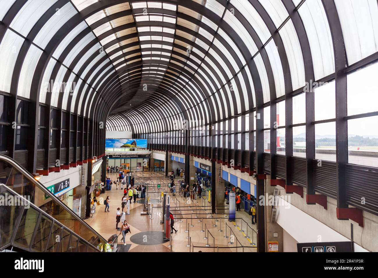 Terminal dell'aeroporto Medellin Rionegro MDE in Colombia Foto Stock