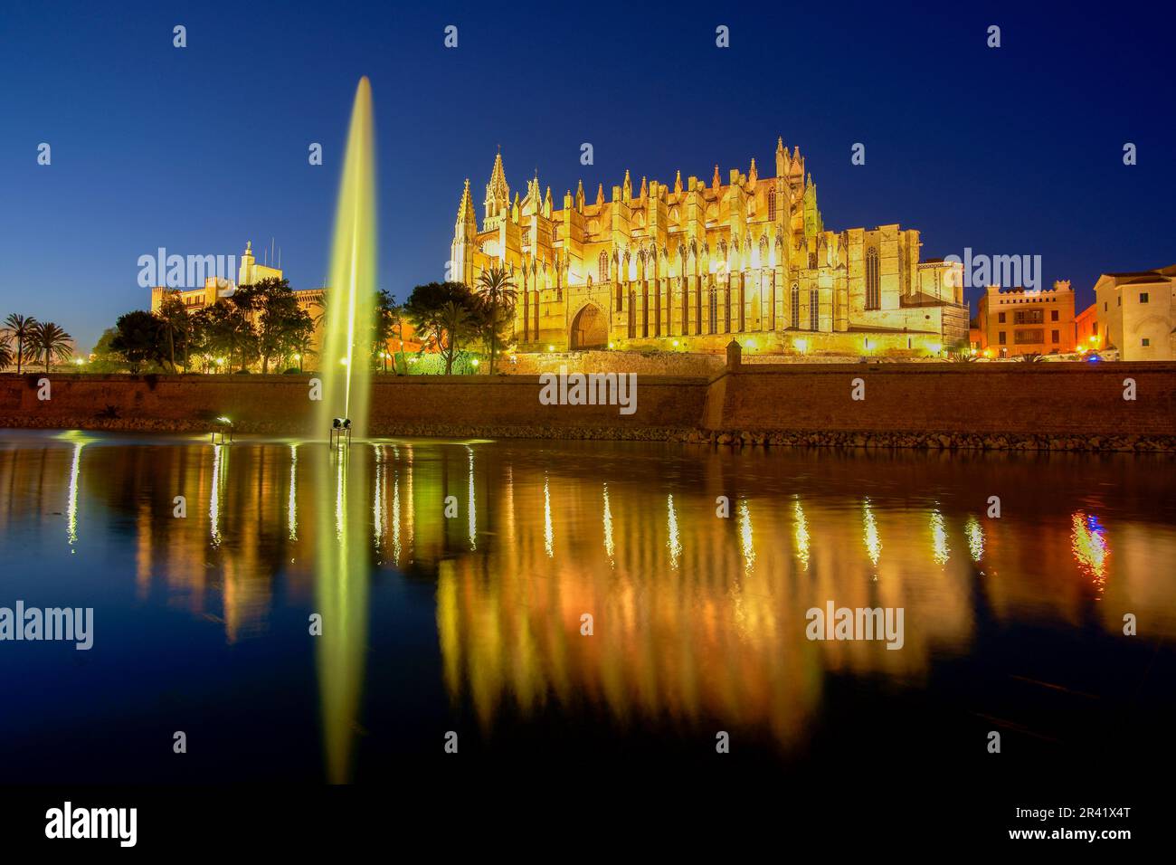 Catedral de Palma (la Seu)(s.XIV-XVI).Palma.Mallorca.Baleares.EspaÃ±a.. Foto Stock