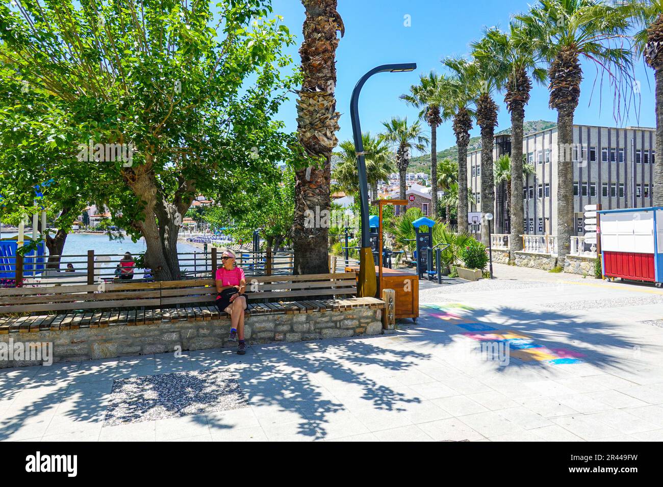 Tempo soleggiato nella popolare destinazione turistica turca di Datca, Costa Turchese, Turchia Foto Stock