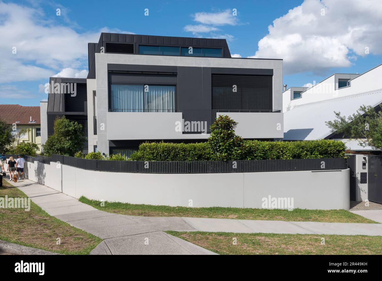 Una casa moderna con tre camere da letto a North Bondi, New South Wales, Australia Foto Stock